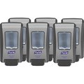 Purell Dispensers, f/FMX-20 Healthy Soap, Manual Graphite, PK 6 GOJ523406CT